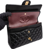 Chanel Quilted Lambskin Gold Medium Double Flap Shoulder Bag