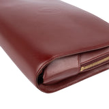 Cartier Bordeaux Leather Clutch