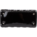 Christian Dior Quilted Patent Leather Lady Dior Handbag - vintageandkickz