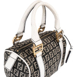 Fendi Monogram FF Mini Boston Handbag
