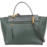 Celine Dark Green Leather Belt Handbag