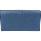 Gucci Pebbled Leather Interlocking GG Continental Wallet