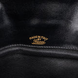 Gucci Black Leather Vintage Horsebit Shoulder Bag
