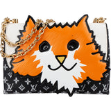 Louis Vuitton Monogram Canvas Epi Leather Catogram Cat Shoulder Bag