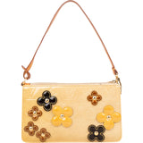Louis Vuitton Monogram Vernis Fleurs Pochette Accessoires Handbag