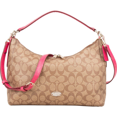 Coach Monogram Signature East West Celeste Hobo Handbag - vintageandkickz