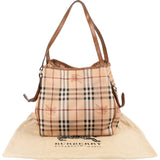 Burberry Haymarket Check Hobo Shoulder Bag