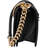 Chanel Quilted Chevron Boy Single Flap Crossbody Bag