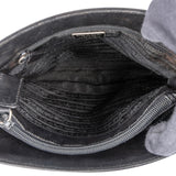 Prada Black Nappa Leather Triangle Tote Handbag