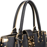 Louis Vuitton Black Leather Suhali Handbag