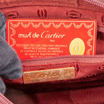 Cartier Bordeaux Leather Clutch - vintageandkickz