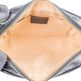 Gucci Suede Crinkled Patent Leather Ophidia Small Crossbody Bag