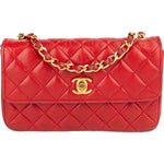 Chanel Quilted Lambskin 24K Gold Small Single Flap Crossbody Bag xx datacode, innenraum - vintageandkickz