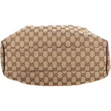 Gucci Monogram GG Canvas Brown Guccissima Leather Sukey Handbag