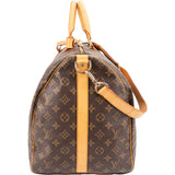 Louis Vuitton Monogram Canvas Keepall 55 Bandoulière Travel Bag