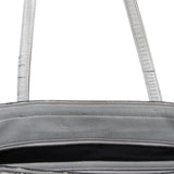MCM Monogram Visetos Metallic Liz Shopper Tote Shoulder Bag