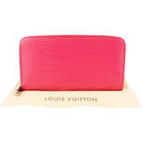Louis Vuitton Pink Epi Leather Zippy Wallet