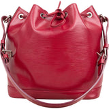 Louis Vuitton Red Epi Leather NM Sac Noé Petit Shoulder Bag
