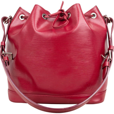 Louis Vuitton Red Epi Leather NM Sac Noé Petit Shoulder Bag