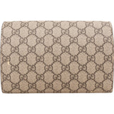 Gucci Monogram GG Supreme Canvas Dionysus Wallet On Chain Crossbody Bag