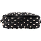 Prada Studded Soft Calf Leather Mini Camera Crossbody Bag