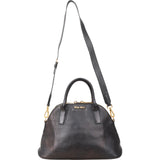 Miu Miu Grained Leather Dome Handbag