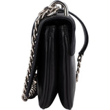 Prada Saffiano Leather Chain Wallet Crossbody Bag