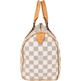 Louis Vuitton Monogram Damier Azur Speedy 25 Handbag