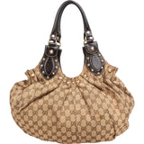 Gucci Monogram GG Canvas Hysteria Studded Hobo Shoulder Bag