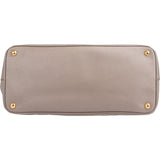 Prada Grey Saffiano Leather Galleria Tote Handbag