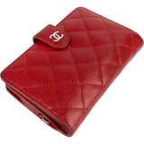 Chanel Caviar Quilted Timeless CC Bifold Wallet