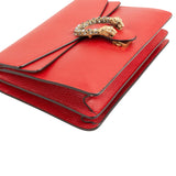 Gucci Red Leathe Crystal Dionysus Shoulder Crossbody Bag