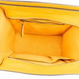 Céline Yellow Leather Luggage Handbag