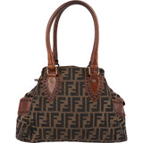 Fendi Monogram FF Zucca Canvas Villa Borghese Star Handbag