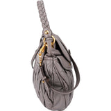 Miu Miu Matelassé Nappa Leather City Coffer Hobo Shoulder Bag