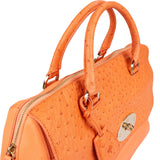 Mulberry Del Rey Orange Ostrich Leather Bayswater Handbag