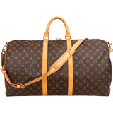 Louis Vuitton Monogram Canvas Keepall 55 Bandoulière Travel Bag