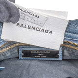 Balenciaga Navy Arena Leather Classic City Handbag