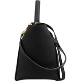 Céline Black Leather Grained Calfskin Belt Handbag