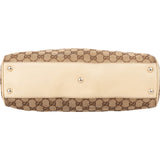 Gucci Monogram GG Canvas Bamboo Tassel Tote Shoulder Bag
