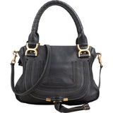 Chloé Grained Calfskin Marcie Small Satchel Handbag