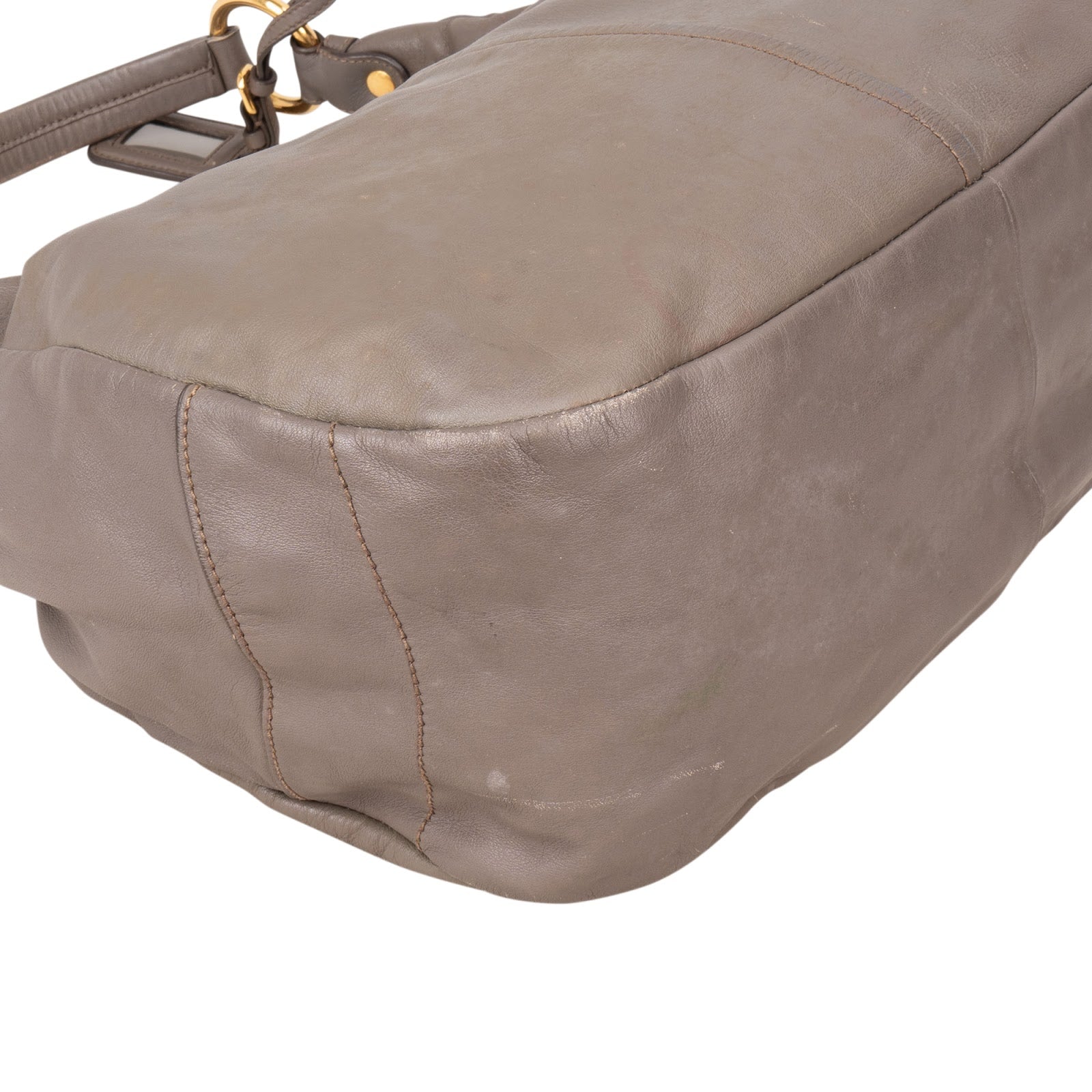 Prada Vitello Daino Hobo Shoulder Bag - vintageandkickz