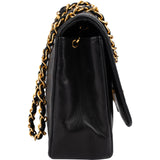 Chanel Quilted Lambskin 24K Gold Single Flap Crossbody Bag