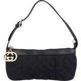 Gucci Monogram GG Canvas Charm Pochette Shoulder Bag
