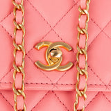 Chanel Quilted Lambskin Pearl Crush Adjustable Wallet On Chain Crossbody Bag