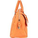 Mulberry Del Rey Orange Ostrich Leather Bayswater Handbag