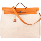Hermès Classic Cotton Herbag 50 Shoulder Travel Bag