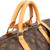 Louis Vuitton Monogram Canvas Keepall 60 Bandoulière Travel Bag