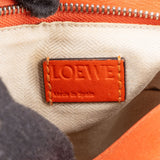 Loewe Orange Leather Puzzle Crossbody Handbag