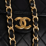 Chanel Quilted Lambskin 24K Gold Single Flap Shoulder Bag
